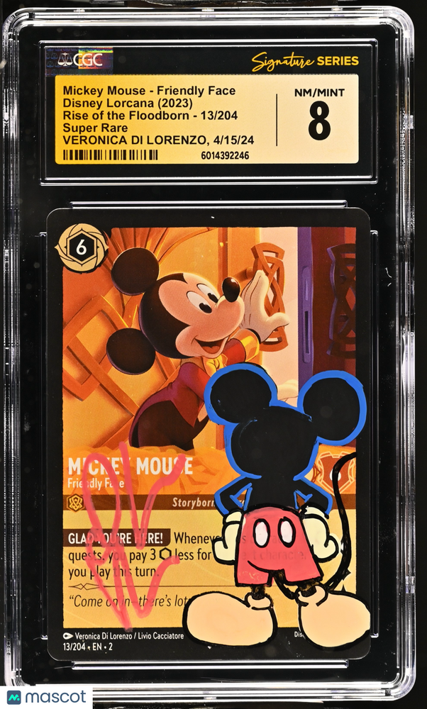 2023 Disney Lorcana Rise Of The Floodborn Mickey Mouse #13/204 CGC 8