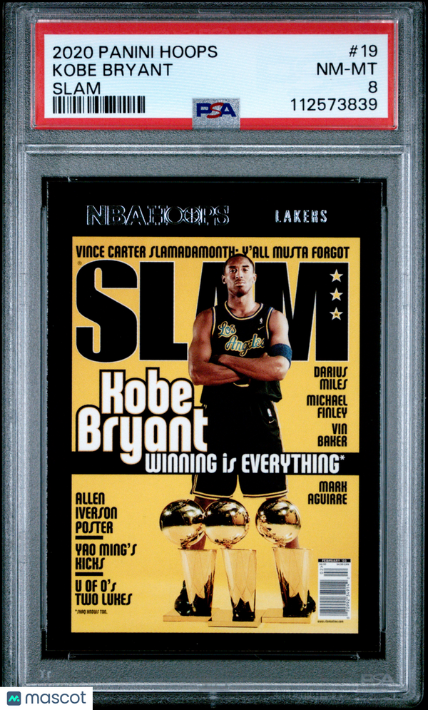 2020 Panini Hoops Slam Kobe Bryant #19 PSA 8