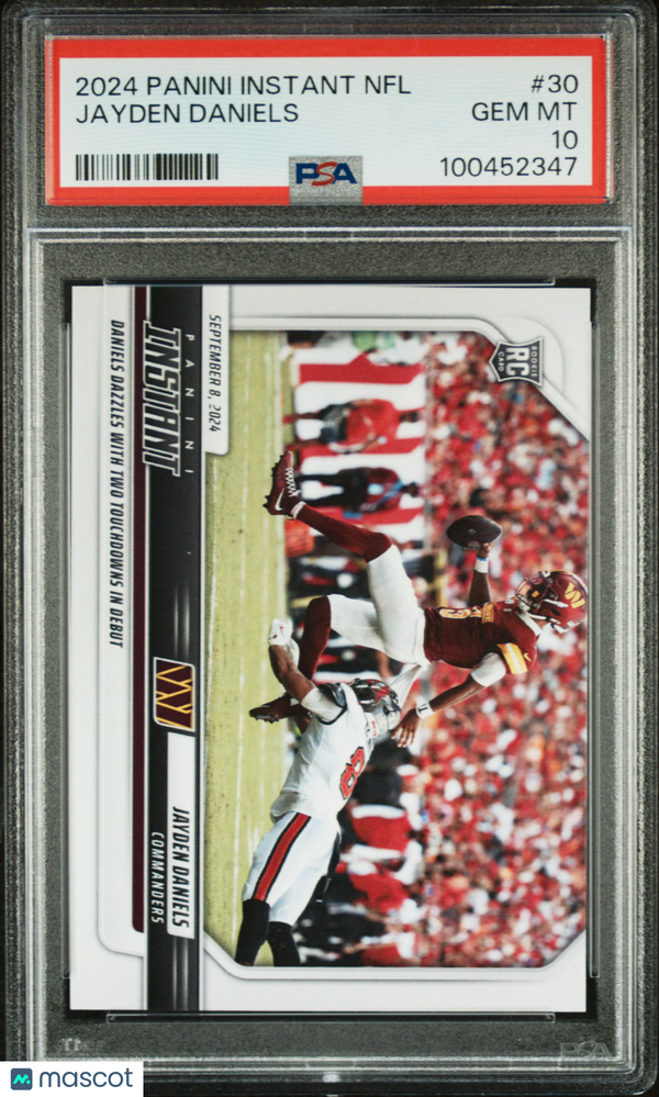 2024 Panini Instant NFL Jayden Daniels #30 PSA 10