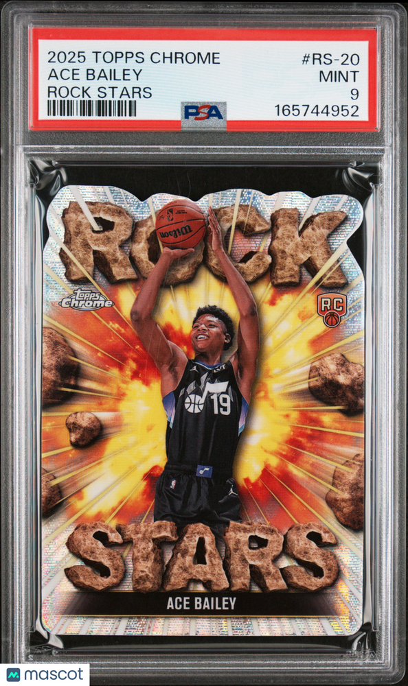2025 Topps Chrome Rock Stars Ace Bailey #RS-20 PSA 9