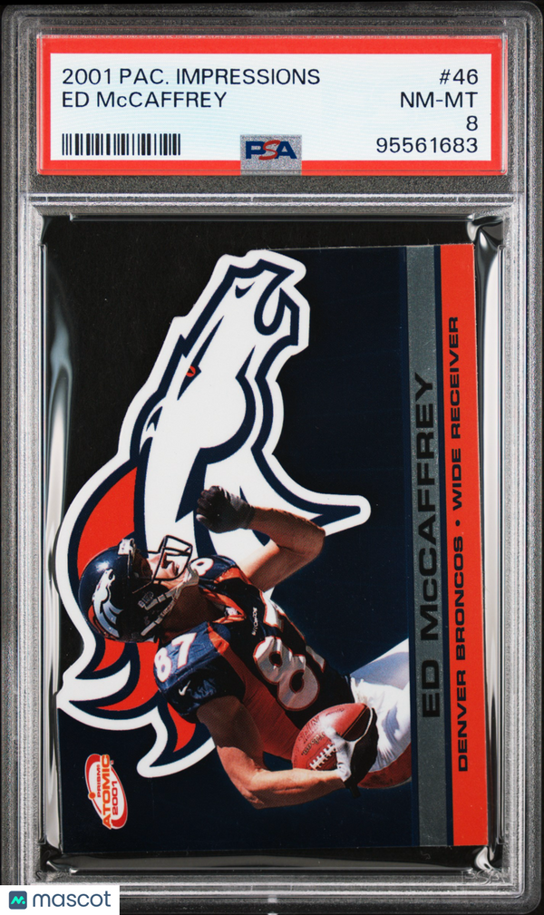 2001 Pacific Impressions Ed Mccaffrey #46 PSA 8