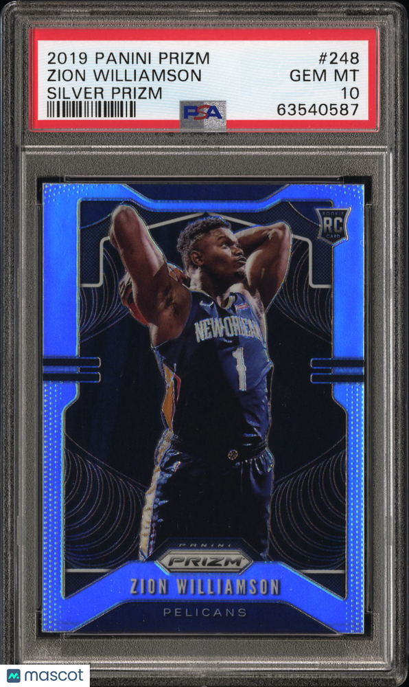 2019 Panini Prizm Zion Williamson #248 Silver PSA 10