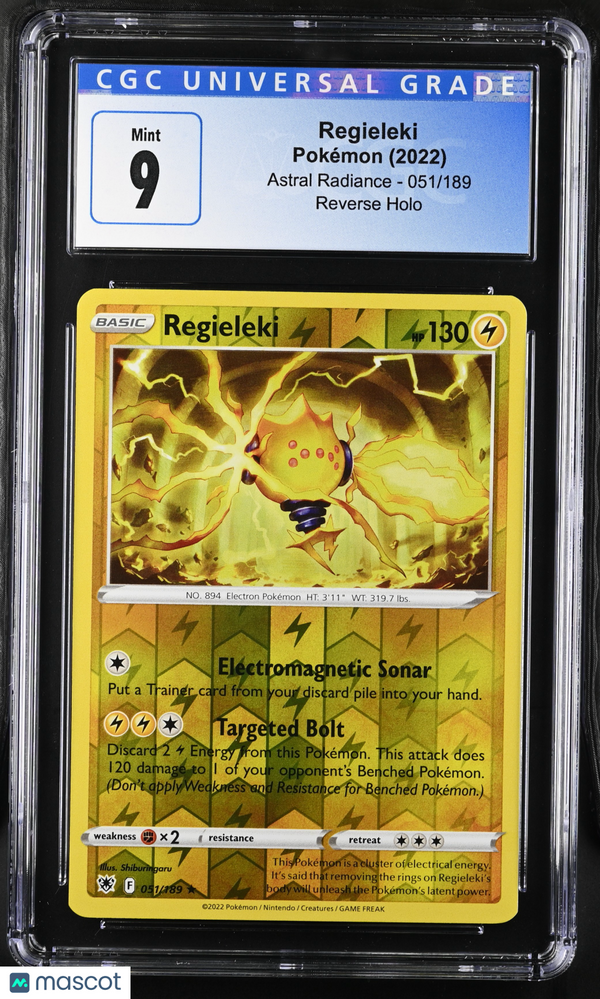 2022 Pokemon Astral Radiance Regieleki #051/189 CGC 9