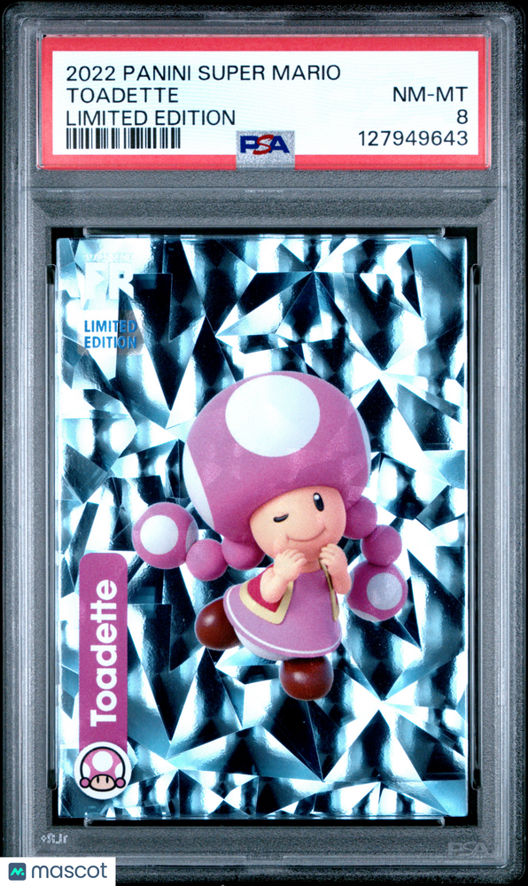 2022 Panini Super Mario Limited Edition Toadette PSA 8