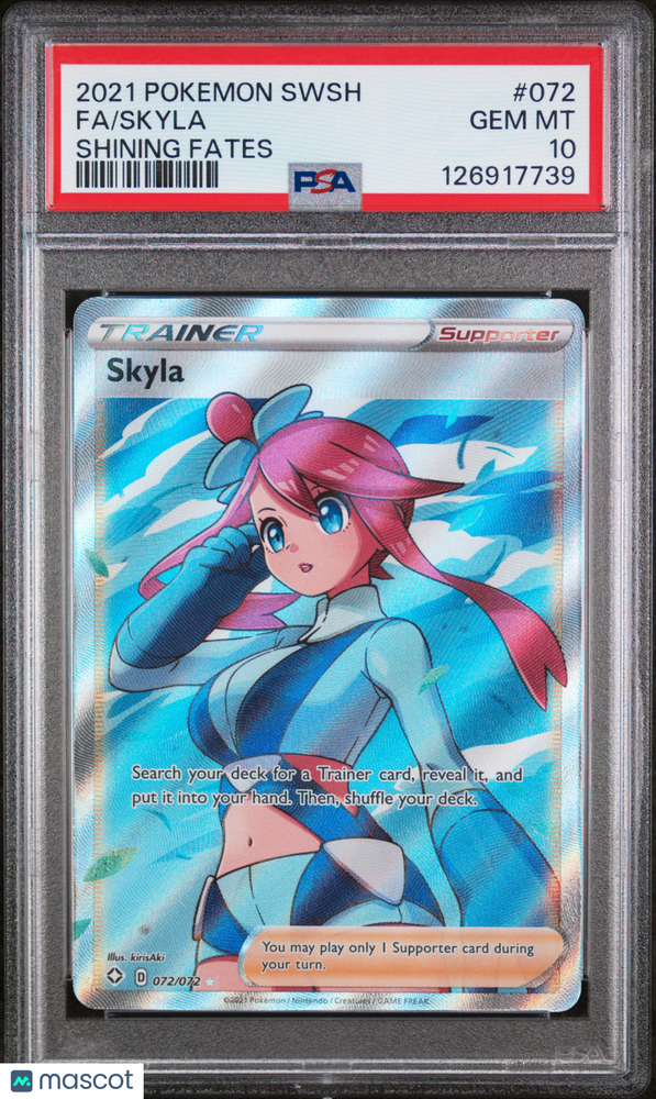 2021 Pokemon Sword & Shield Shining Fates Skyla #072 Fa Shining Fates PSA 10
