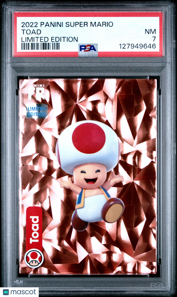 2022 Panini Super Mario Limited Edition Toad PSA 7