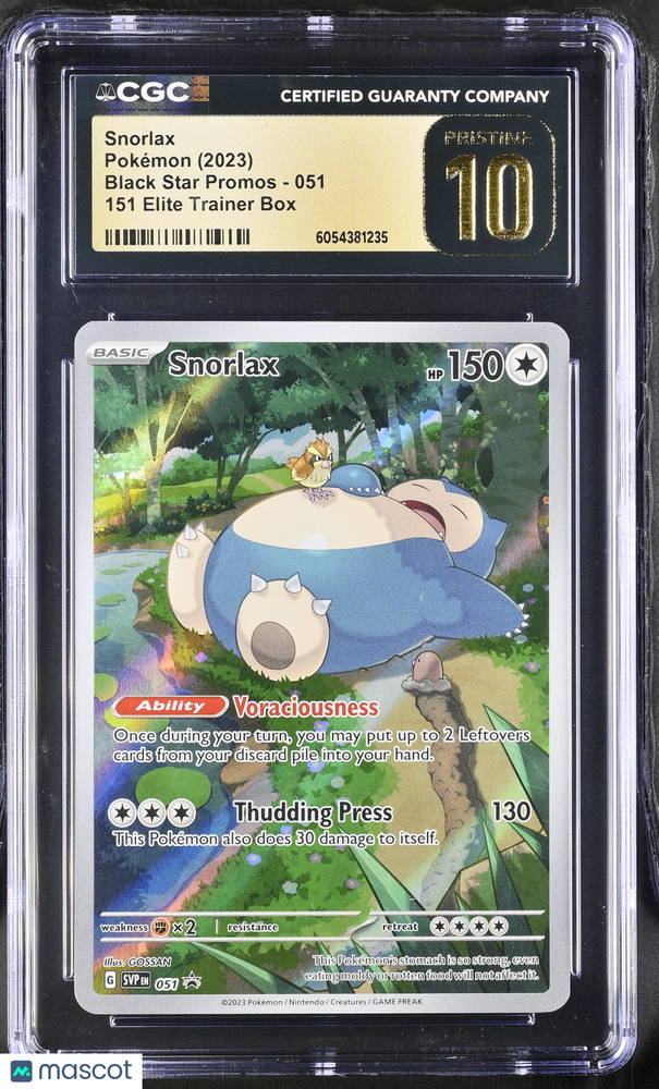 2023 Pokemon Black Star Promos Snorlax #051 CGC 10