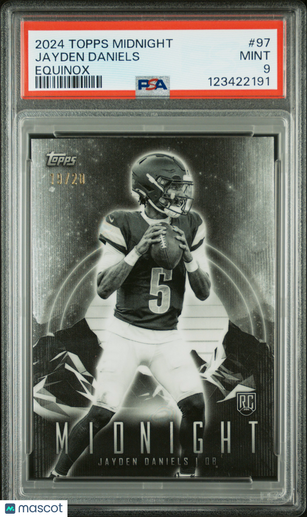 2024 Topps Midnight Jayden Daniels #97 Equinox PSA 9