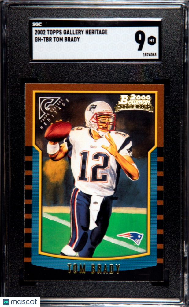 2002 Topps Gallery Tom Brady #GH-TBR Heritage SGC 9