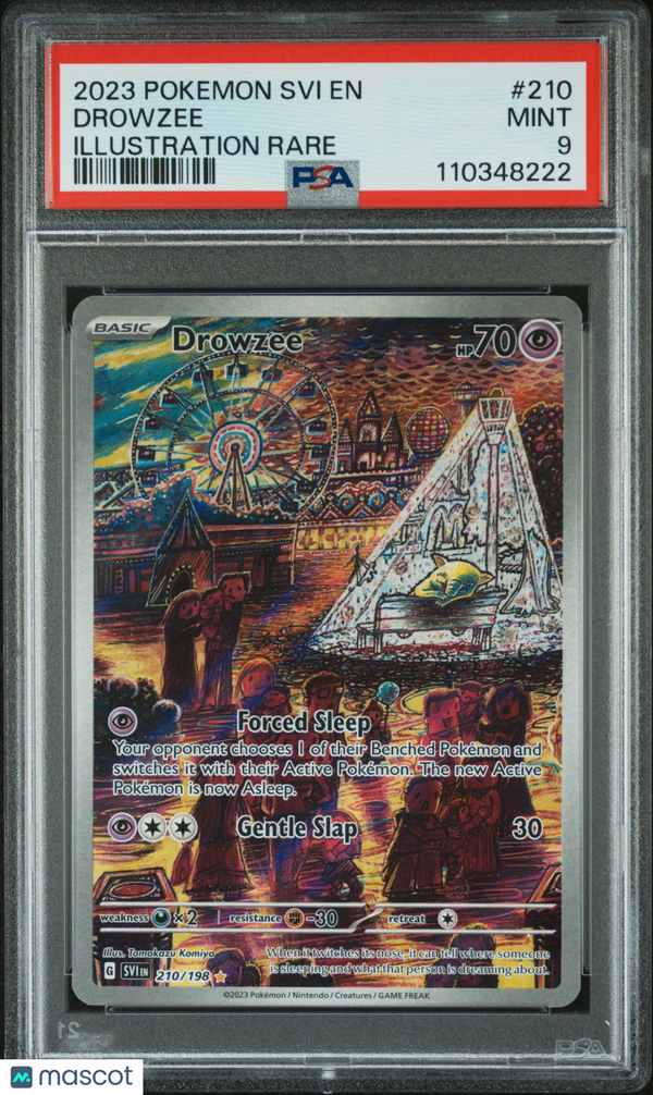 2023 Pokemon Svi EN-Scarlet & Violet Drowzee #210 Illustration Rare PSA 9