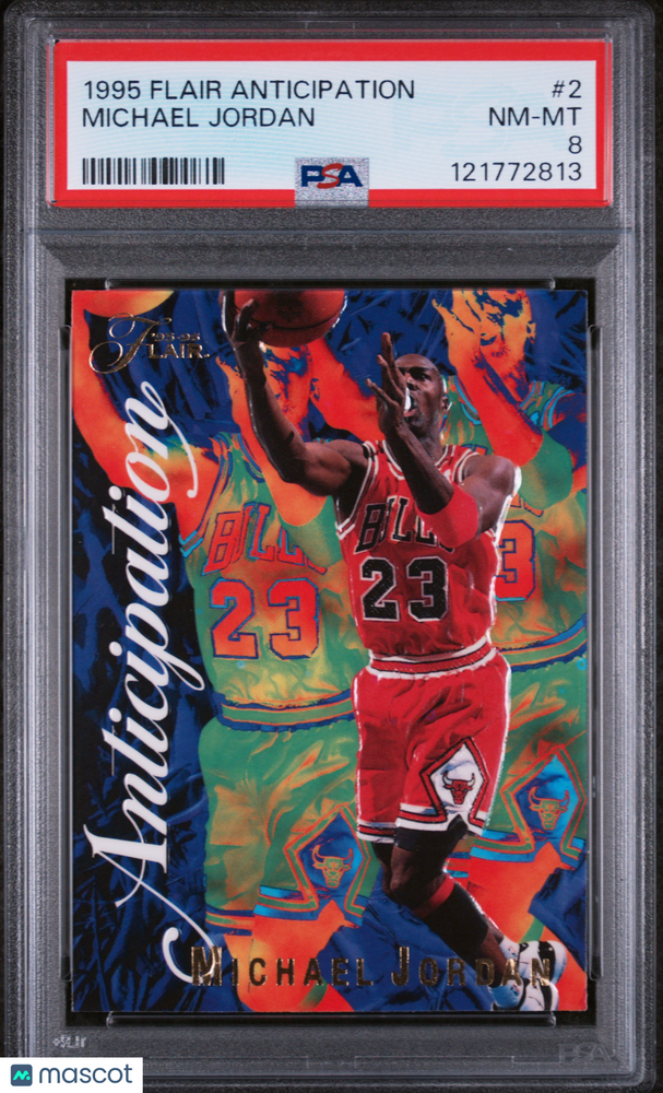 1995 Flair Anticipation Michael Jordan #2 PSA 8