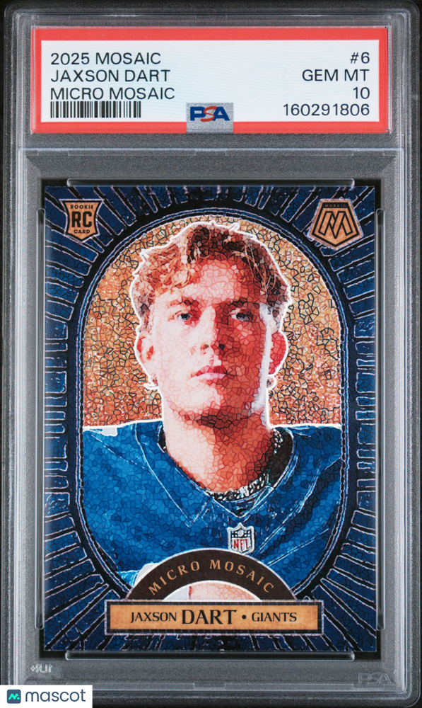 2025 Panini Mosaic Micro Mosaic Jaxson Dart #6 PSA 10