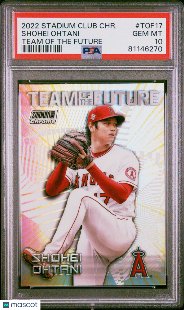2022 Topps Stadium Club Chrome Team Of The Future Shohei Ohtani #TOF17 PSA 10