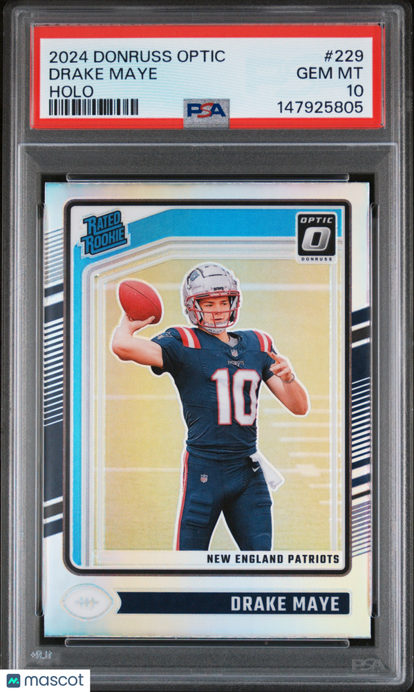 2024 Panini Donruss Optic Drake Maye #229 Holo PSA 10