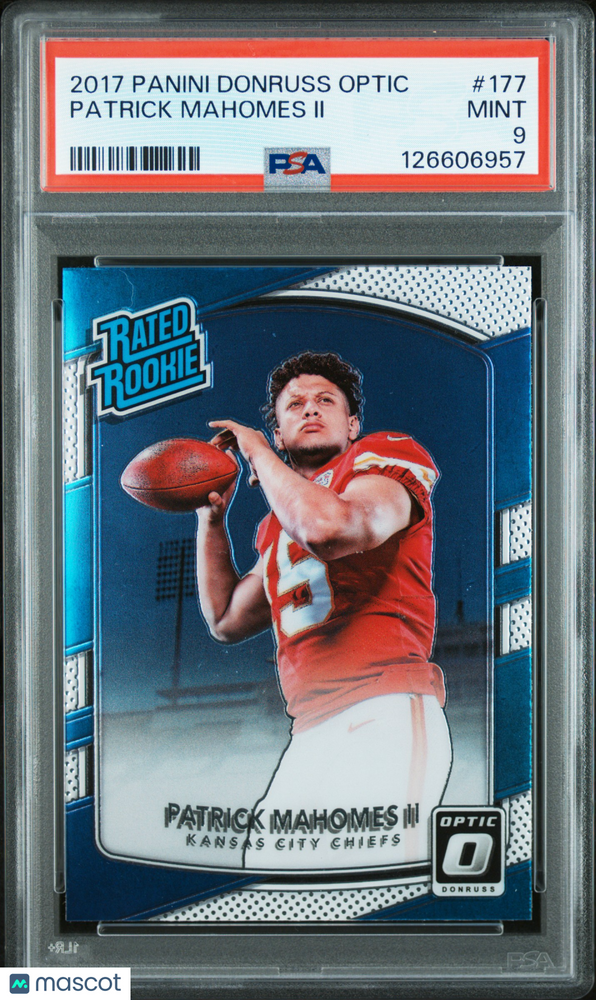 2017 Panini Donruss Optic Patrick Mahomes II #177 PSA 9