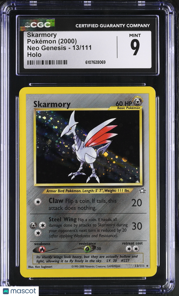 2000 Pokemon Neo Genesis Skarmory #13/111 CGC 9