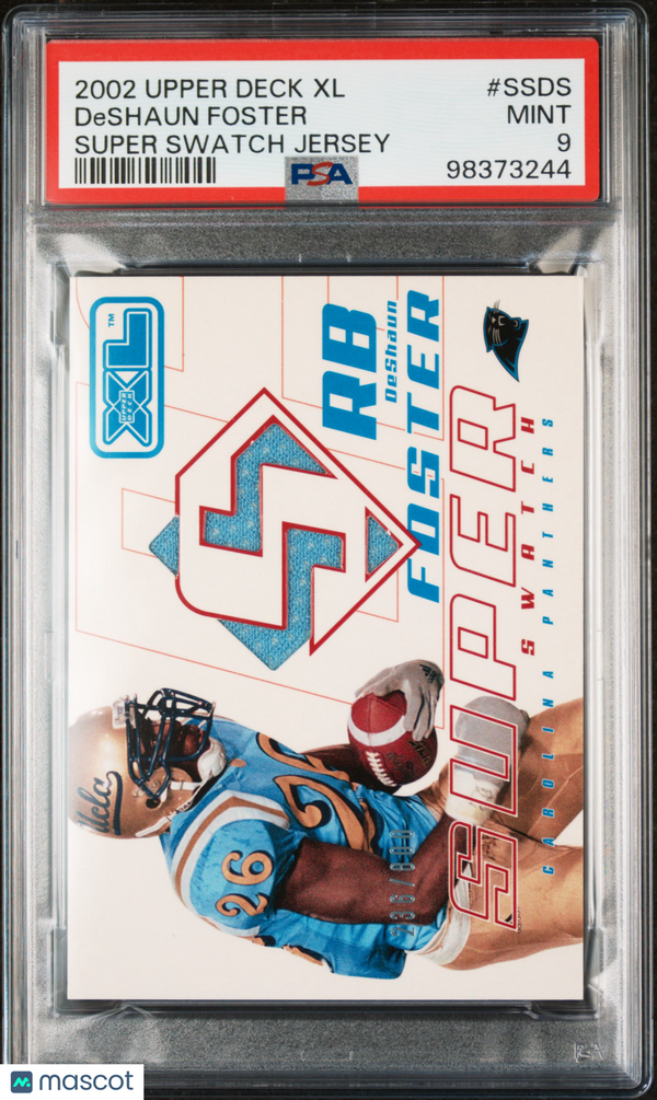 2002 Upper Deck XL Super Swatch Jersey Deshaun Foster #SSDS PSA 9