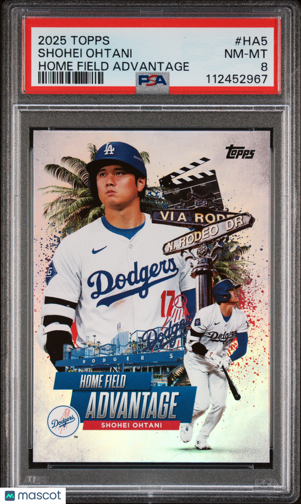 2025 Topps Home Field Advantage Shohei Ohtani #HA5 Home Field Advantage PSA 8