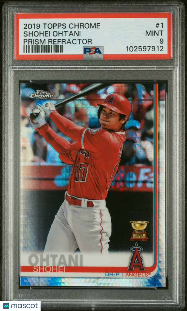 2019 Topps Chrome Shohei Ohtani #1 Prism Refractor PSA 9