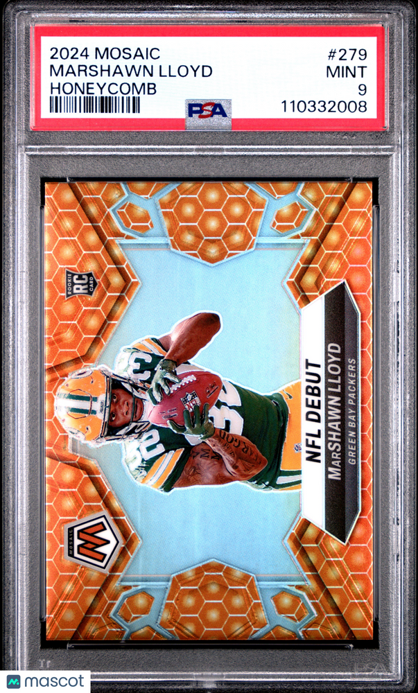 2024 Panini Mosaic Marshawn Lloyd #279 Honeycomb PSA 9