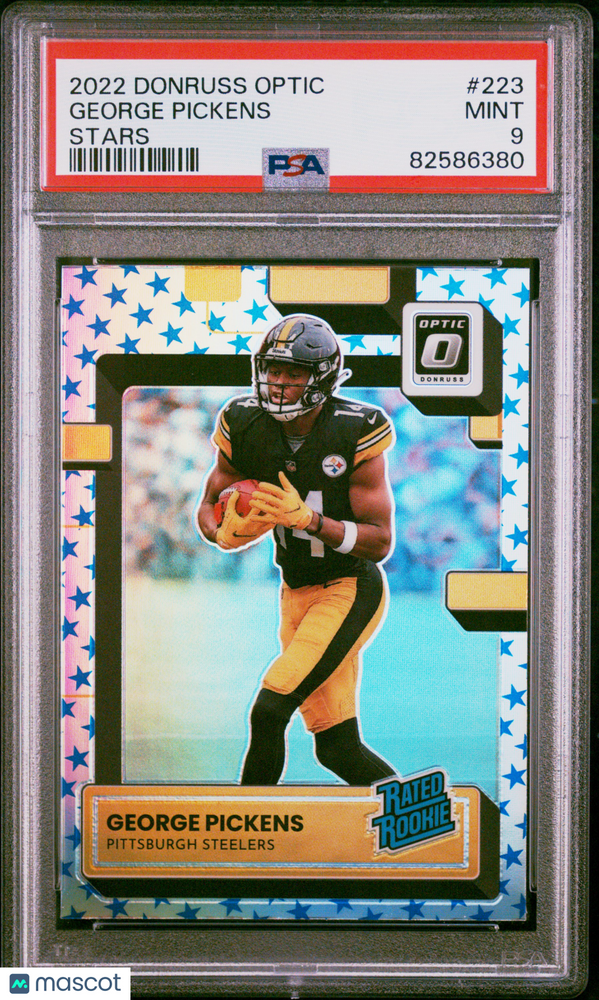 2022 Panini Donruss Optic George Pickens #223 Stars PSA 9