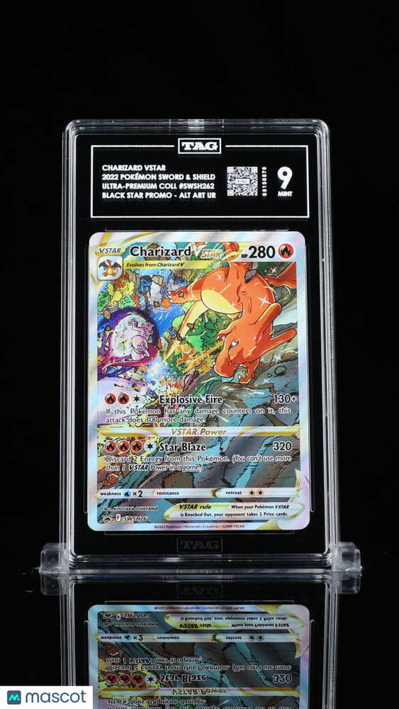 2022 Pokémon Sword & Shield Black Star Promos Charizard VSTAR #SWSH262 TAG 9
