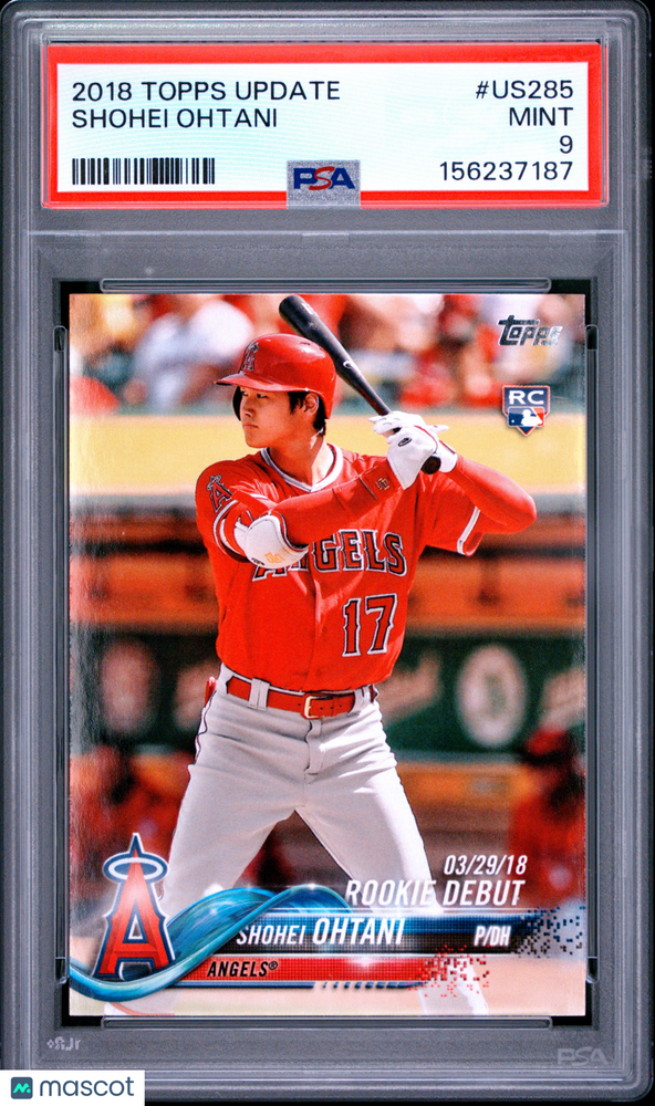 2018 Topps Update Shohei Ohtani #US285 PSA 9