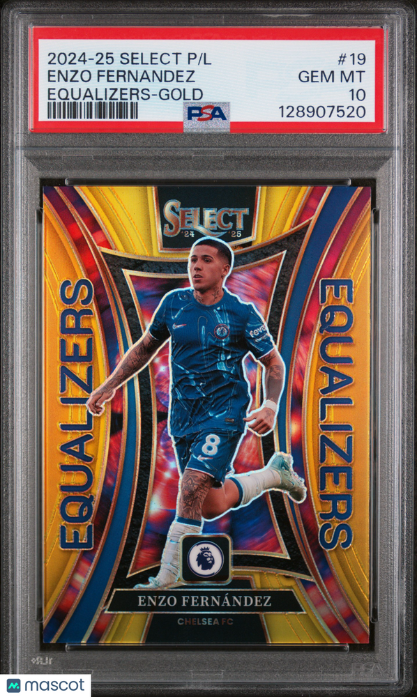 2024-25 Panini Select Premier League Equalizers Enzo Fernandez #19 Gold PSA 10