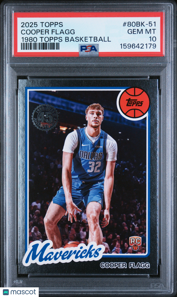 2025 Topps 1980-81 Topps Basketball Cooper Flagg #80BK-51 PSA 10