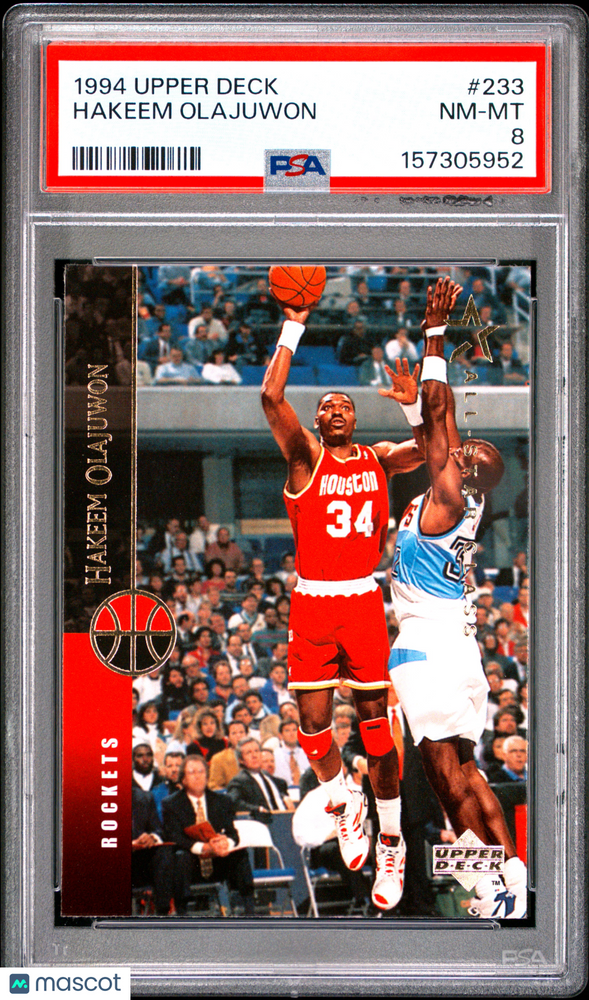 1994 Upper Deck Hakeem Olajuwon #233 PSA 8