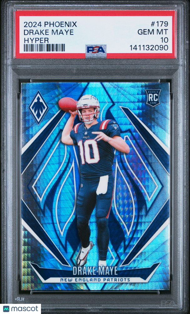 2024 Panini Phoenix Drake Maye #179 Hyper PSA 10