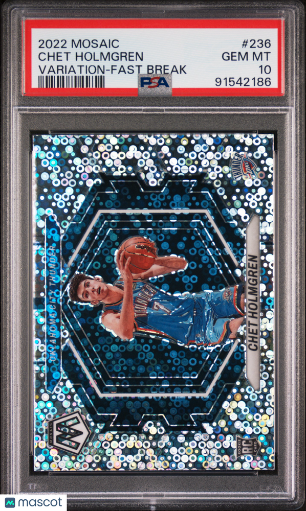 2022 Panini Mosaic Chet Holmgren #236 Variation Fast Break PSA 10