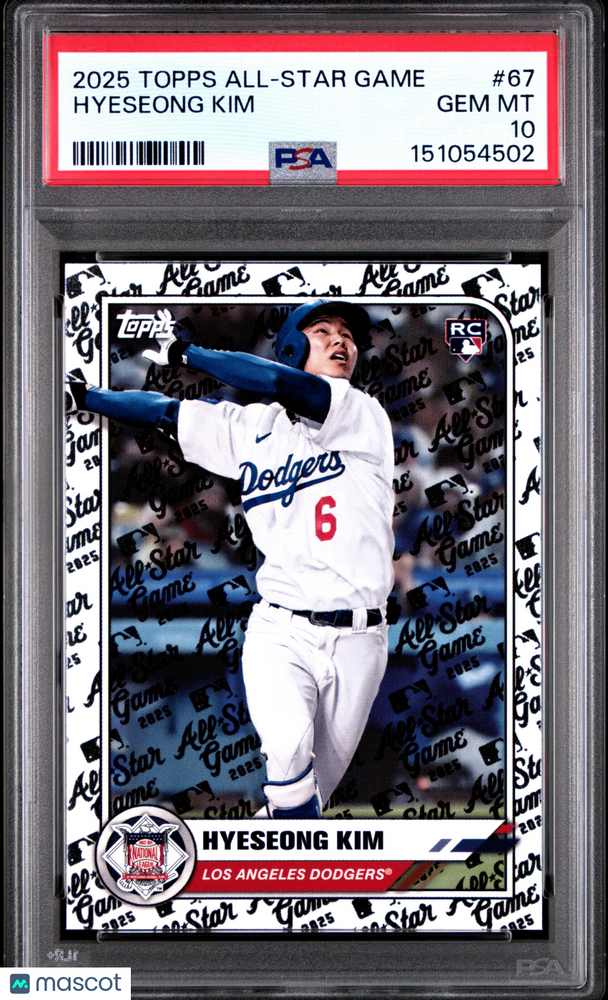 2025 Topps All-Star Game Hyeseong Kim #67 PSA 10