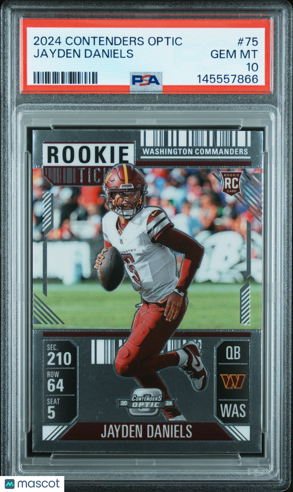 2024 Panini Contenders Optic Jayden Daniels #75 PSA 10