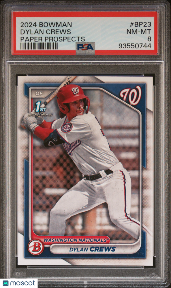 2024 Bowman Paper Prospects Dylan Crews #BP23 PSA 8
