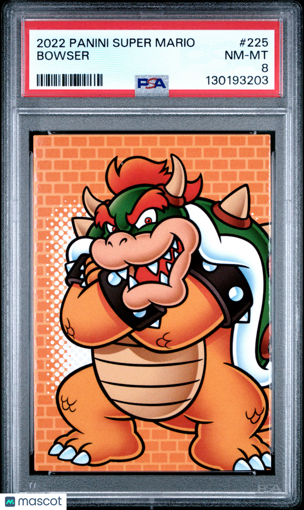 2022 Panini Super Mario Bowser #225 PSA 8