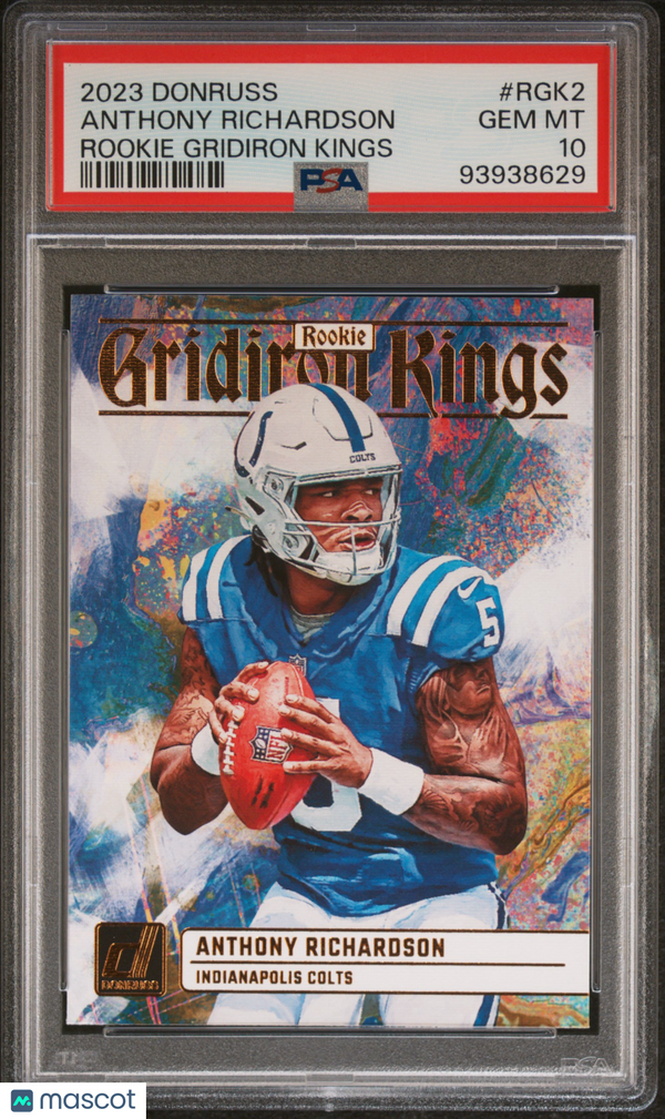 2023 Panini Donruss Rookie Gridiron Kings Anthony Richardson #RGK2 PSA 10