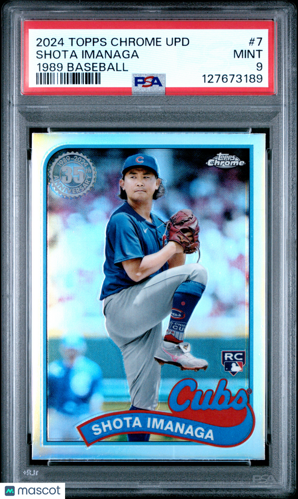 2024 Topps Chrome Update 1989 Topps Baseball Shota Imanaga #7 PSA 9