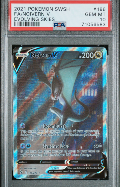 2021 Pokemon Sword & Shield Evolving Skies Noivern V Fa Evolving Skies PSA 10