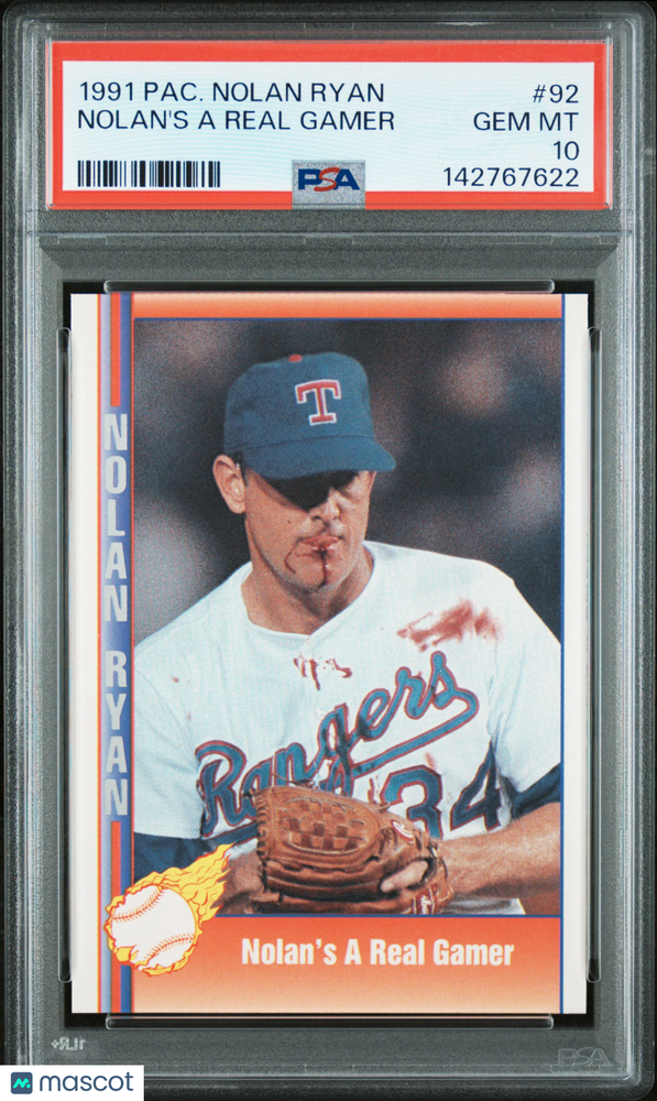 1991 Pacific Nolan Ryan Nolan's A Real Gamer #92 PSA 10