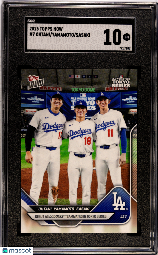 2025 Topps Now Ohtani Yamamoto Sasaki #7 SGC 10