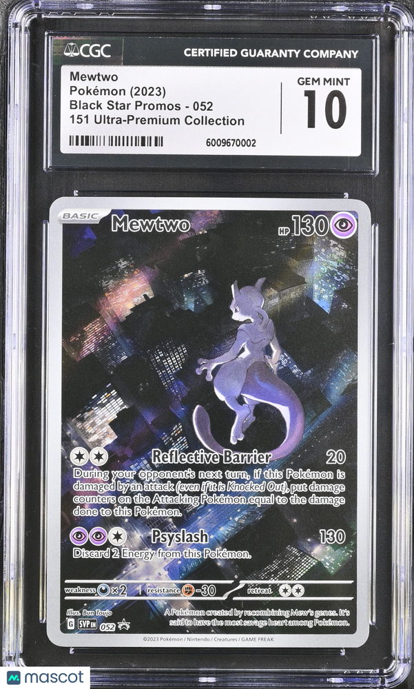 2023 Pokemon Black Star Promos Mewtwo #052 CGC 10