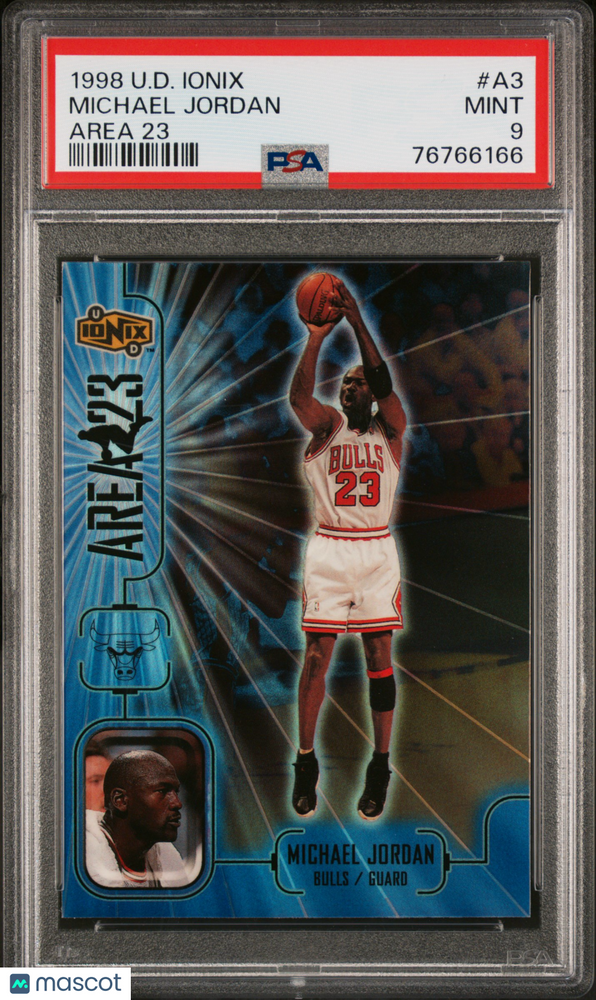 1998 Upper Deck Ionix Area 23 Michael Jordan #A3 PSA 9