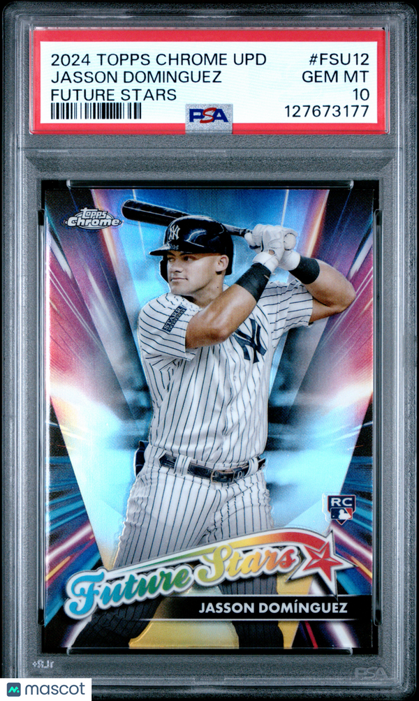 2024 Topps Chrome Update Future Stars Jasson Dominguez #FSU12 PSA 10