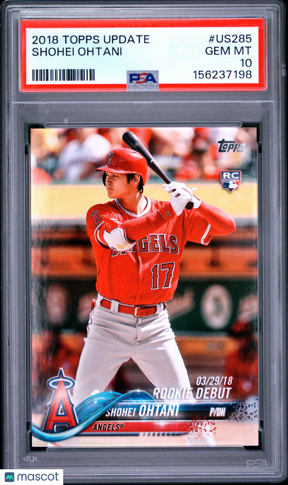 2018 Topps Update Shohei Ohtani #US285 PSA 10