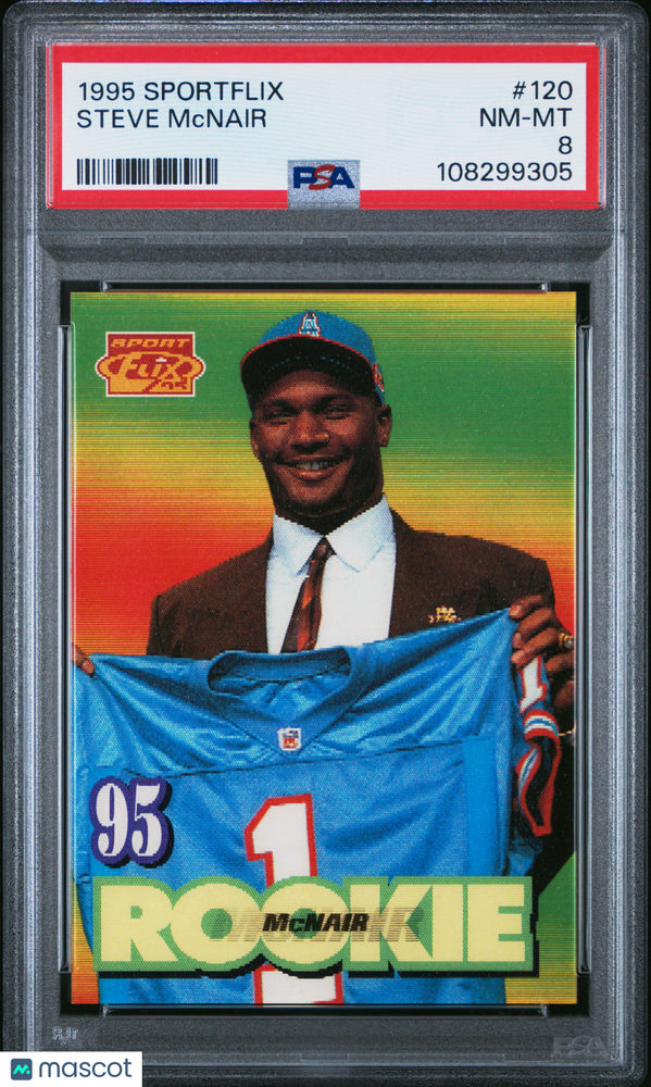 1995 Sportflix Steve Mcnair #120 PSA 8