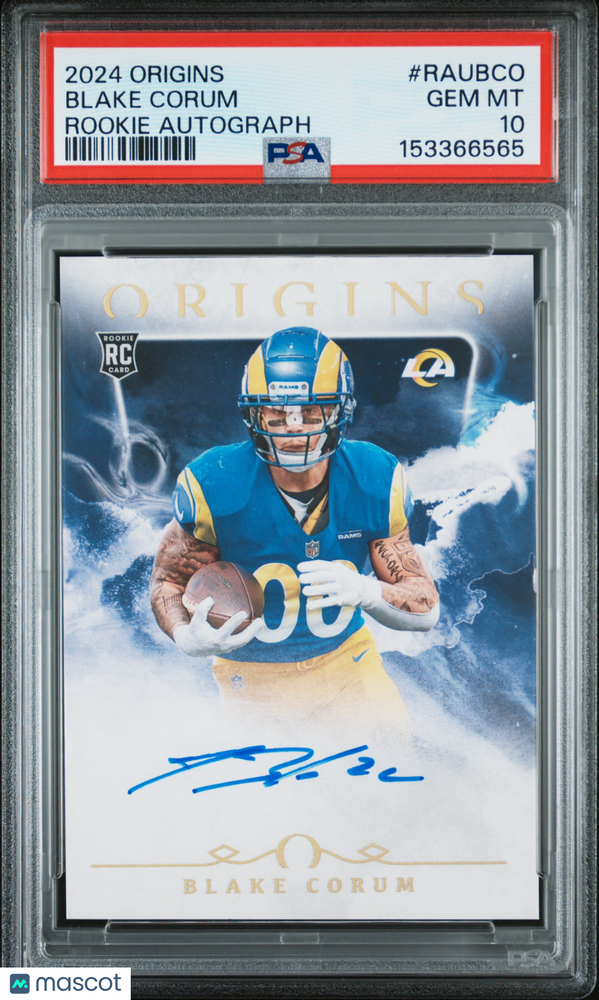 2024 Panini Origins Rookie Autographs Blake Corum #RAUBCO PSA 10