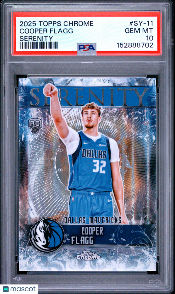 2025 Topps Chrome Serenity Cooper Flagg #SY-11 PSA 10