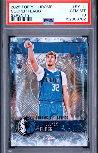 2025 Topps Chrome Serenity Cooper Flagg #SY-11 PSA 10