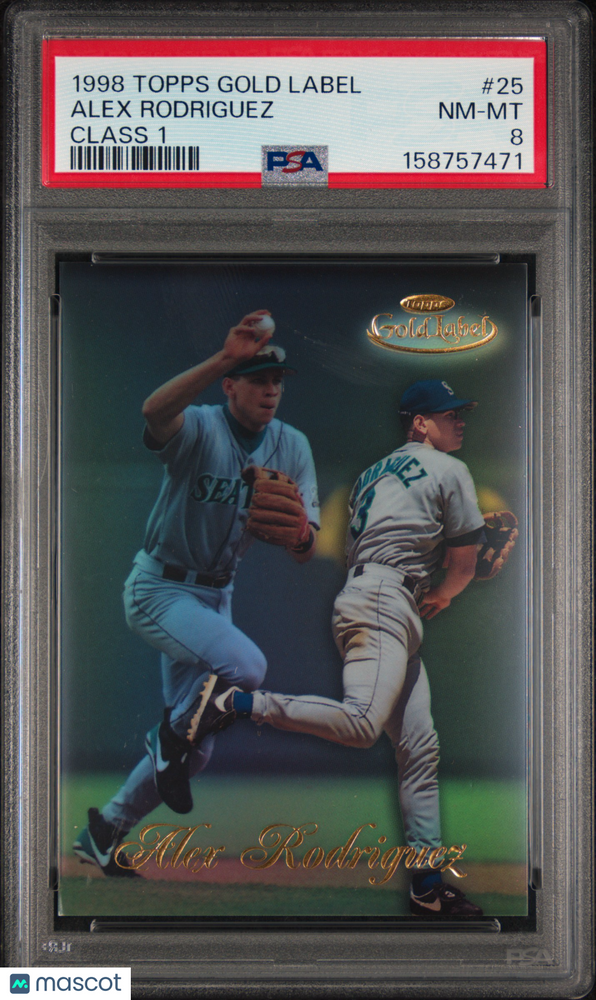 1998 Topps Gold Label Class 1 Alex Rodriguez #25 PSA 8
